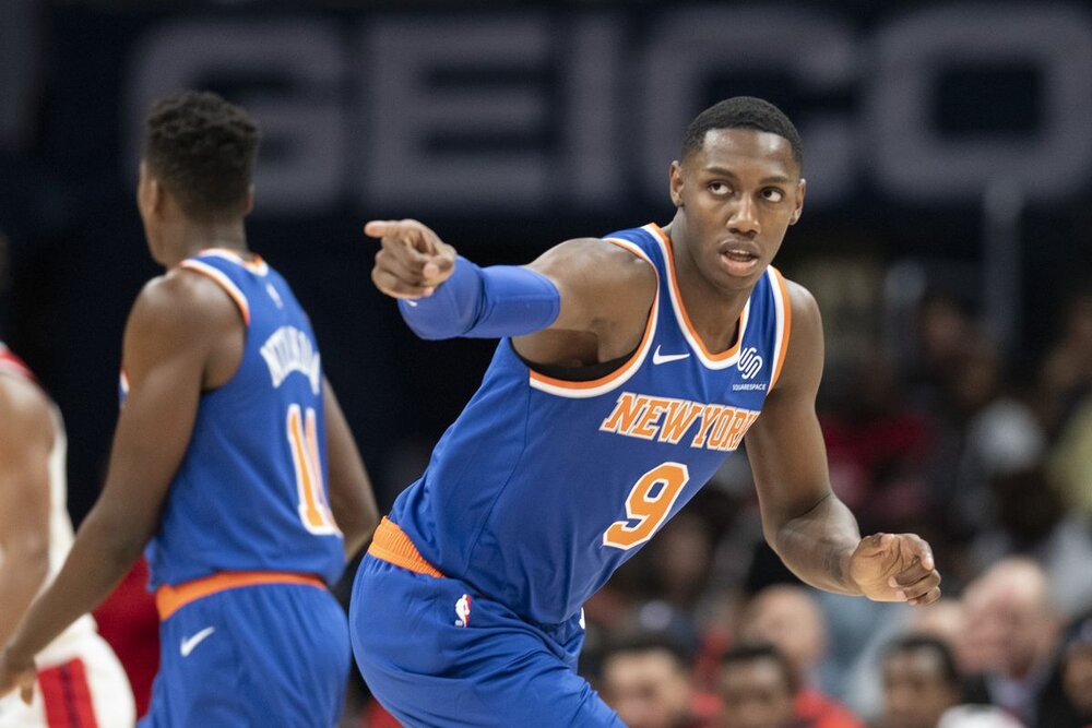 RJ Barrett scored 25 points in the Knicks’ win over the Pacers. (Photo by Tommy Gilligan/USA TODAY Sports)