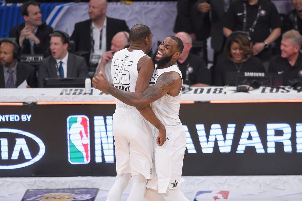 LeBron and KD will lead the 2021 All-Star teams. (Photo by Jayne Kamin-Oncea/Getty Images)