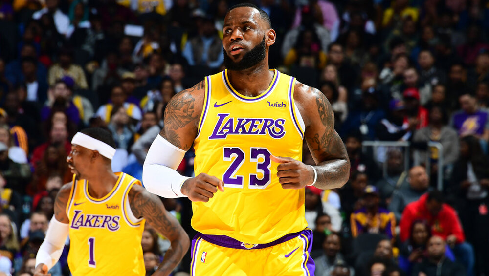 LeBron James’ triple-double led the Lakers to a win against the Thunder. (Photo by Scott Cunningham/NBAE/Getty Images)