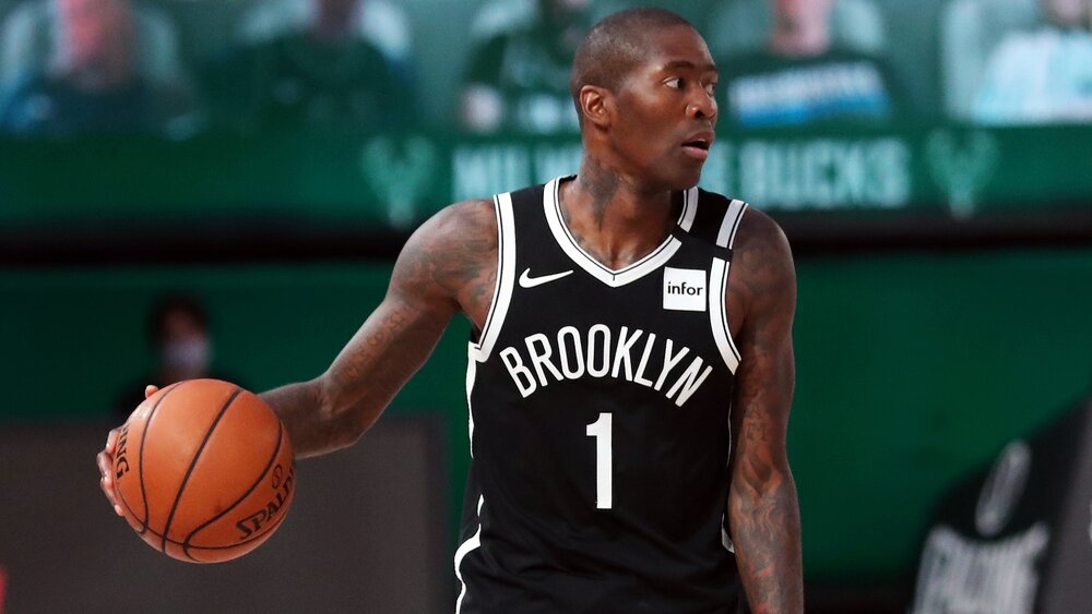 Jamal Crawford suited up for the Brooklyn Nets in the Florida bubble. (Photo via NBA.com)