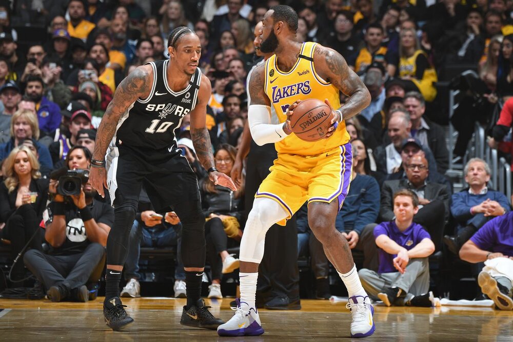 DeMar DeRozan could team up with LeBron James on the Lakers. (Photo by Andrew D. Bernstein/NBAE/Getty Images)