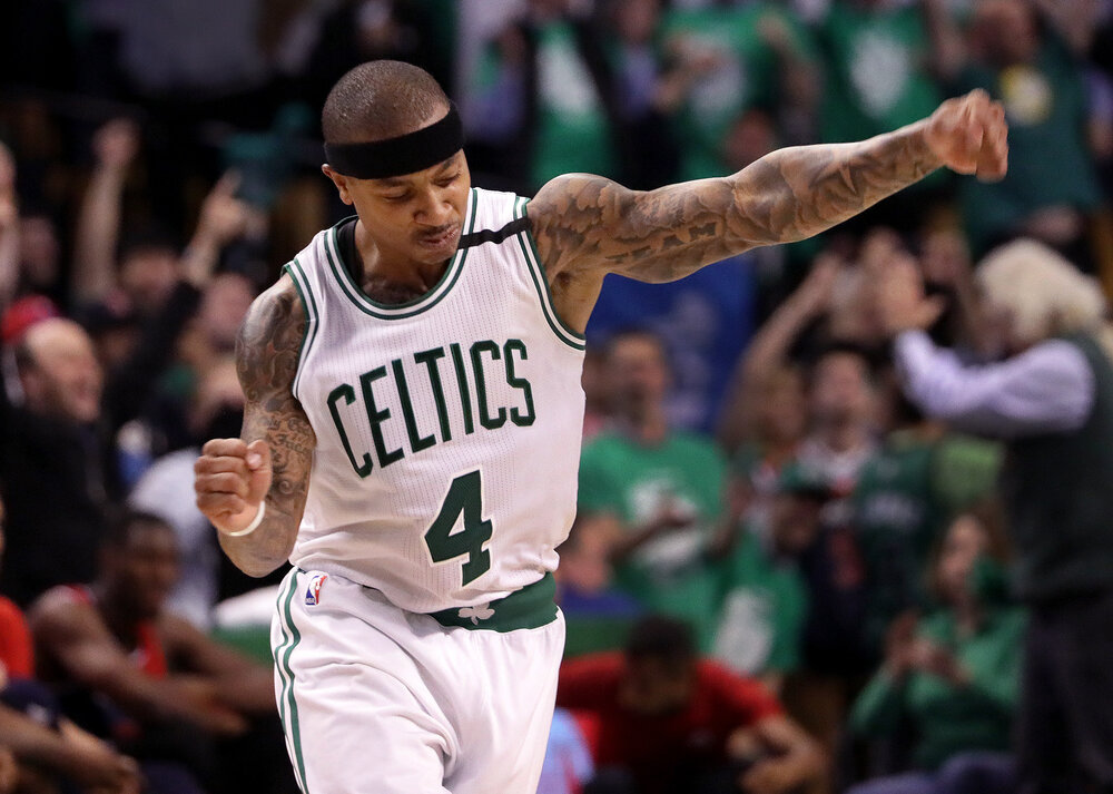 Isaiah Thomas spent three productive years with the Boston Celtics. (Photo by Barry Chin/The Boston Globe)