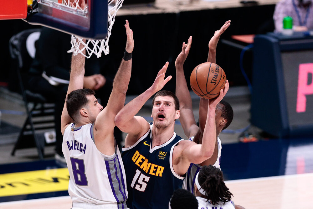 Nikola Jokic scored a career-high 50 points in the Nuggets’ loss to the Kings. (Photo by Isaiah J. Downing/USA TODAY Sports)