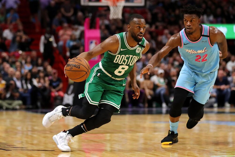 The Celtics will need more from Kemba Walker to escape a gritty Heat squad. (Photo by Michael Reaves/Getty Images)