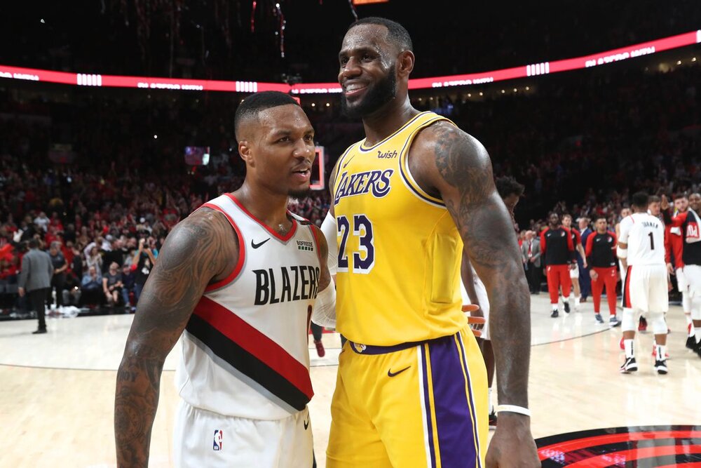 Damian Lillard and LeBron James are two of the best clutch performers this season. (Photo by Jaime Valdez-USA TODAY Sports)
