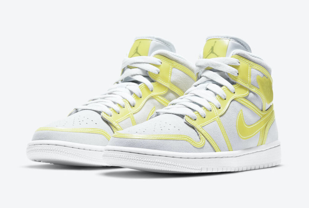 The Air Jordan 1 Mid LX will come in Opti Yellow colorway. (Photo courtesy of Sneaker Bar Detroit)