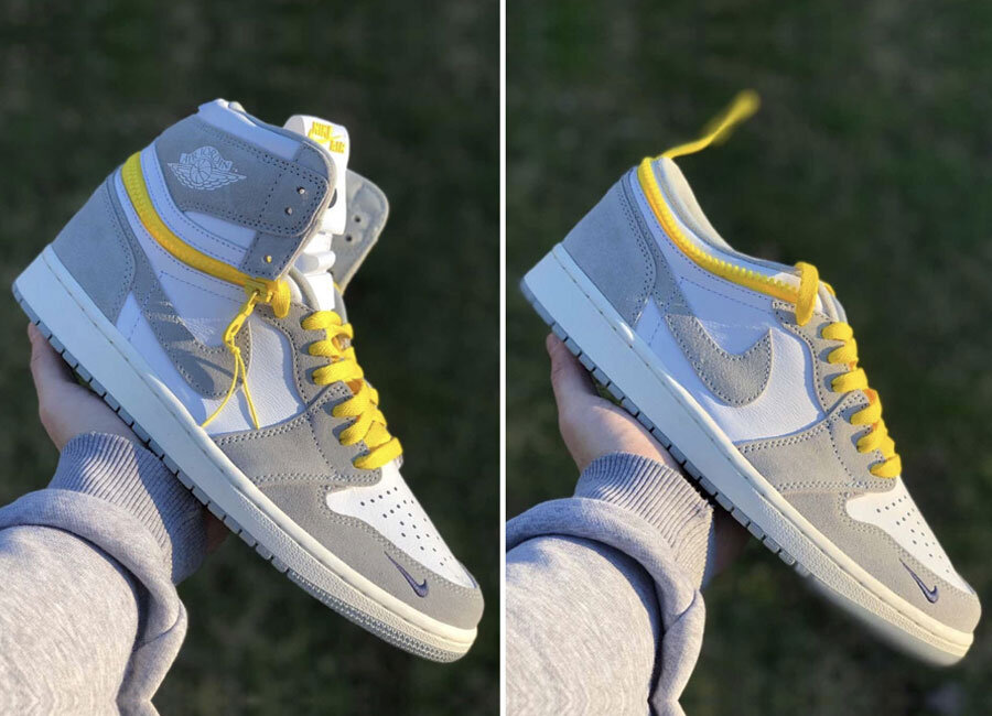 The new Air Jordan 1 High Switch will be released in Light Smoke Grey scheme. (Photo courtesy of Sneaker Bar Detroit)