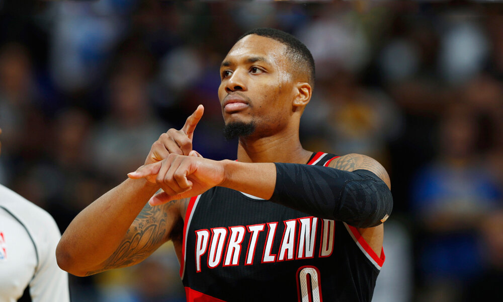 Lillard didn’t make it as a starter for the 2021 All-Star game. (Photo via Essentially Sports)