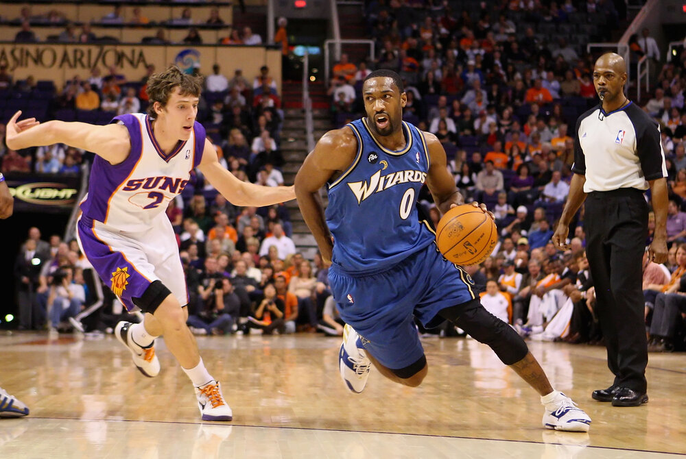 Gilbert Arenas hosts The No Chill Podcast.. (Photo by Christian Petersen/Getty Images)