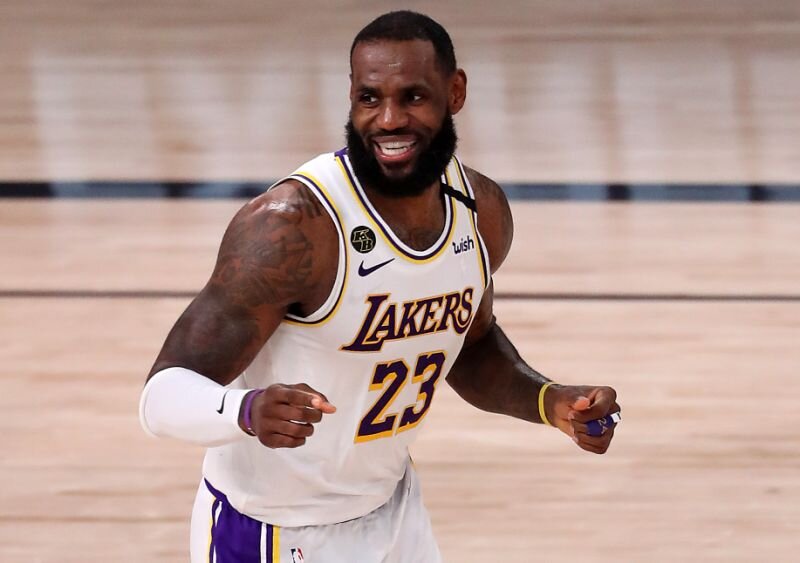 LeBron James produced 36 points to lead the Lakers to a Game 3 win over the Rockets. (Photo by Mike Ehrmann/Getty Images)