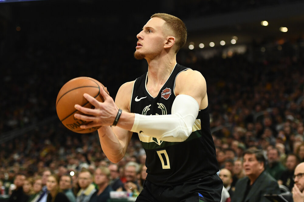 Donte DiVincenzo is entering his third year in Milwaukee. (Photo by Stacy Revere/Getty Images)