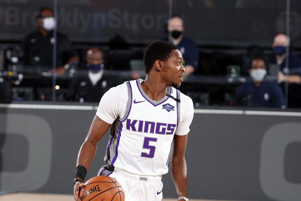 The 23-year old De’Aaron Fox is just on his fourth year in the NBA. (Photo by David Sherman/NBAE via Getty Images)