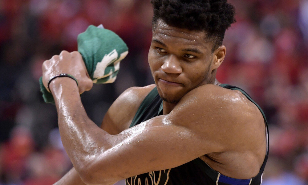 Giannis and the Bucks were eliminated by the Miami Heat in the second round of the 2020 NBA Playoffs. (Photo by Dan Hamilton/USA TODAY Sports)