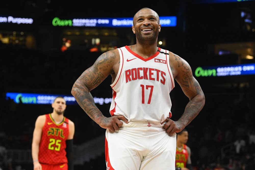 P.J. Tucker could play for a new team this season. (Photo by John Amis/AP)