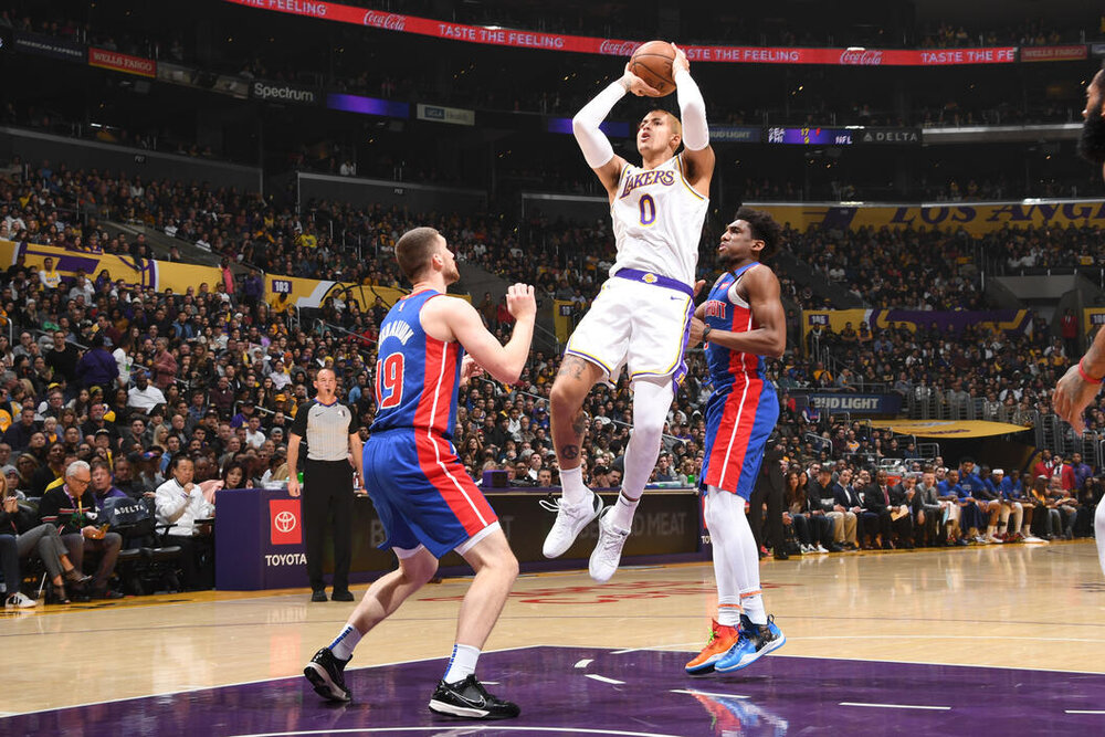 Kuzma grew up being a fan of the Pistons’ basketball culture. (Photo by Andrew D. Bernstein/NBAE/Getty Images)