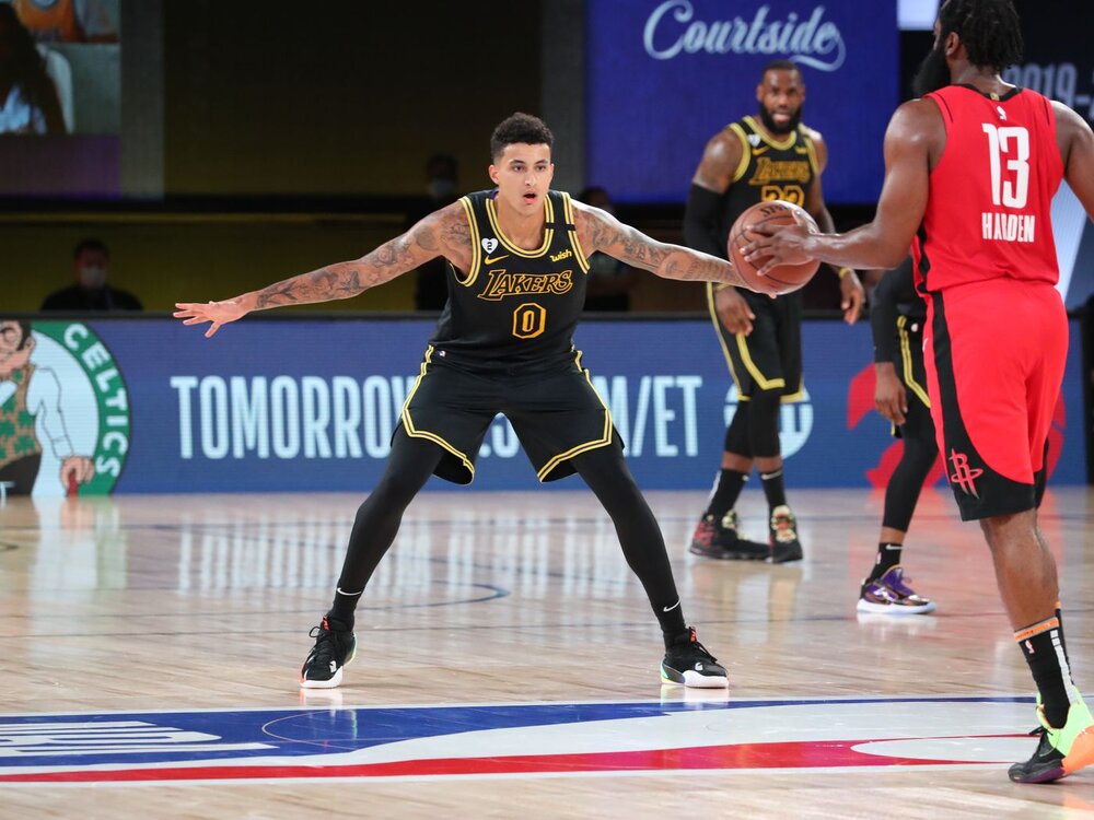 Kyle Kuzma won his first NBA championship with the Lakers last season. (Photo by Nathaniel S. Butler/Getty Images)