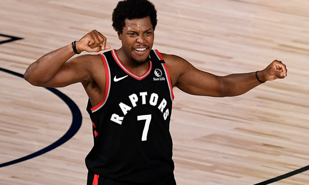 Toronto’s Kyle Lowry put up 31 points in Game 3 against Boston. (Photo by Douglas P. DeFelice/Getty Images)