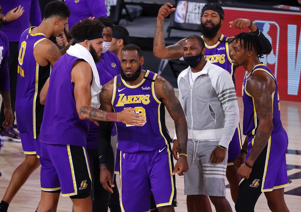 LeBron James came through with a triple-double to push the Lakers to the NBA Finals. (Photo by Kevin C. Cox/AP)