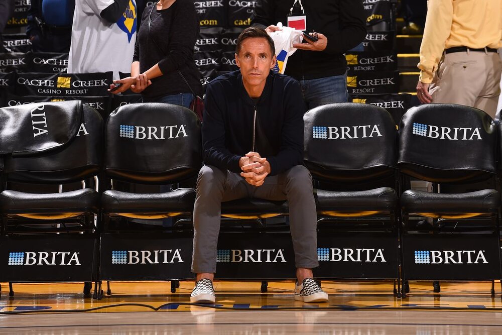 Steve Nash is the newly-minted head coach of the Brooklyn Nets. (Photo by Noah Graham/NBAE/Getty Images)